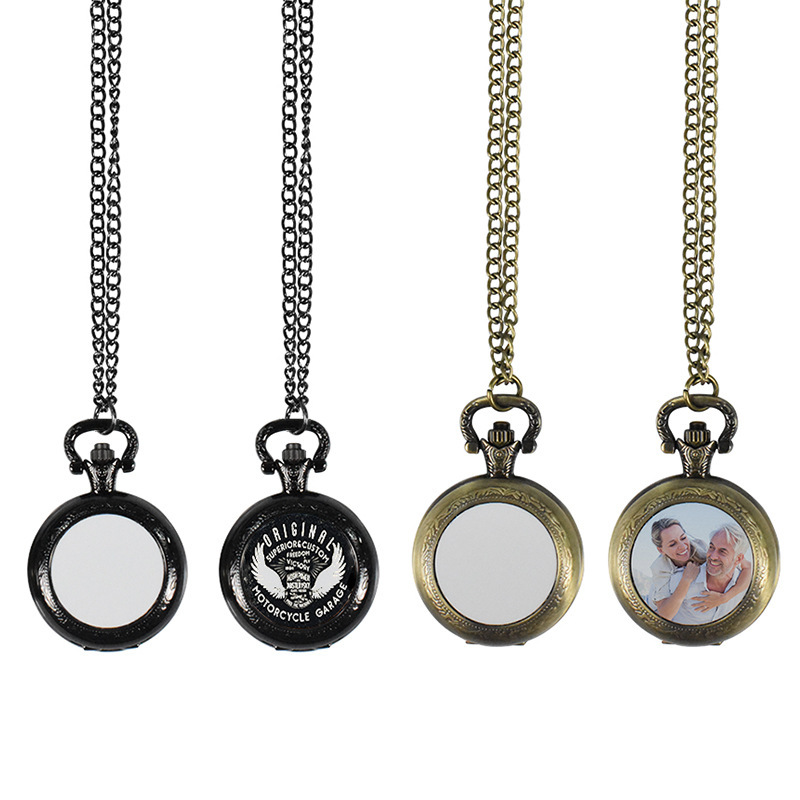 Vintage Fashion Jewelry - 커스텀 빈티지 금속 포켓워치 펜던트 목걸이