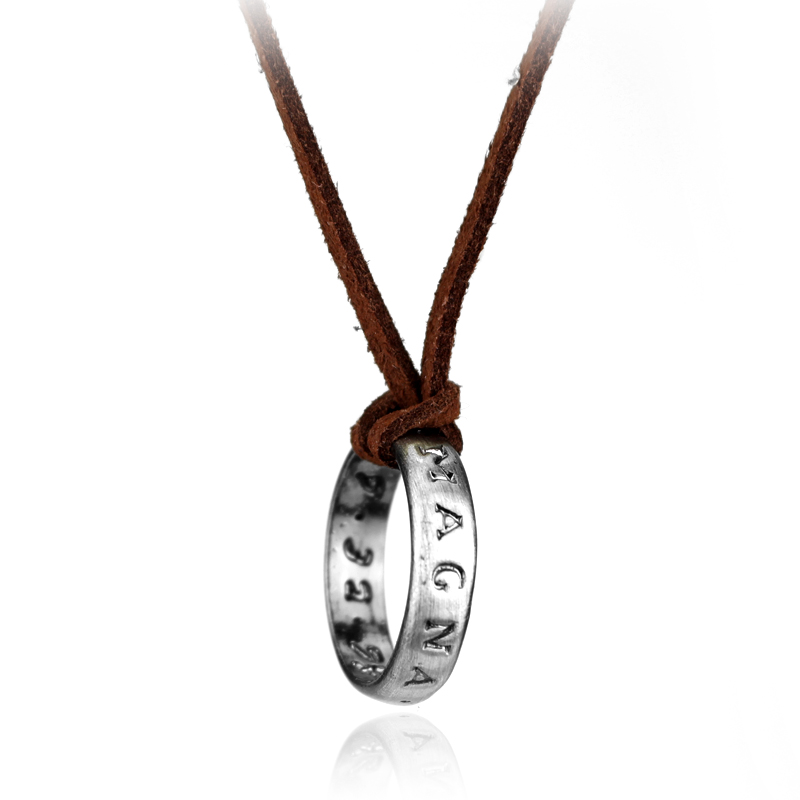 Vintage Fashion Jewelry - 게임 애니메이션 가죽 체인 링 목걸이