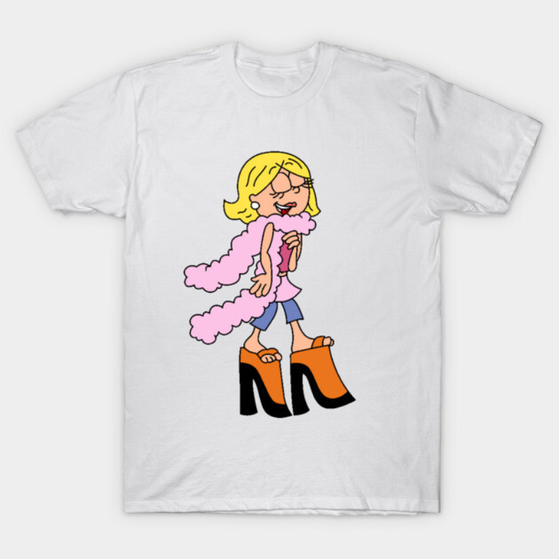 Vintage Fashion Logos - Lizzie McGuire 패션 티셔츠 새로운 봄/여름