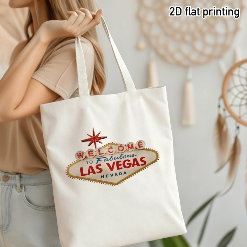 Vintage Vegas Fashion - 빈티지 라스베가스 웰컴 사인 토트백, 여행,