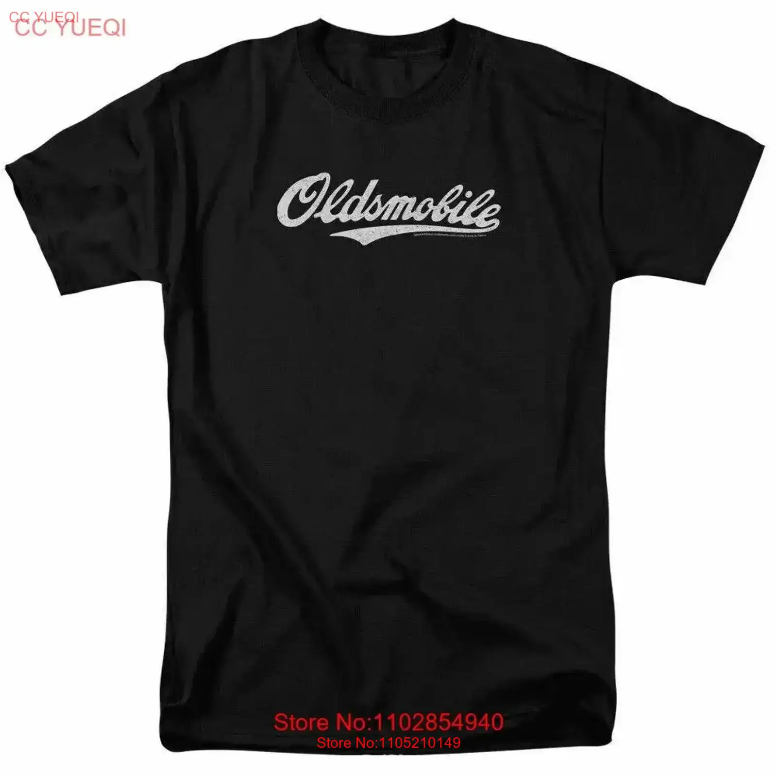 Vintage Fashion Logos - 올즈모빌 커서브 로고 티셔츠 남성용 라이센스