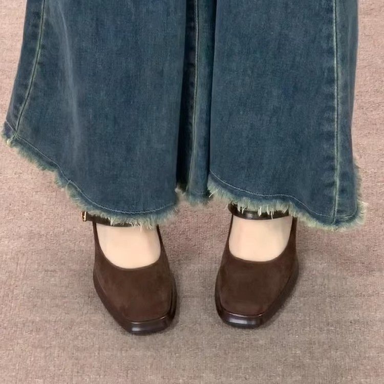 빈티지 두꺼운 굽 여성 메리제인 슈즈 연회 파티 버클  - Vintage Fashion Women Dresses 리뷰 및 가격