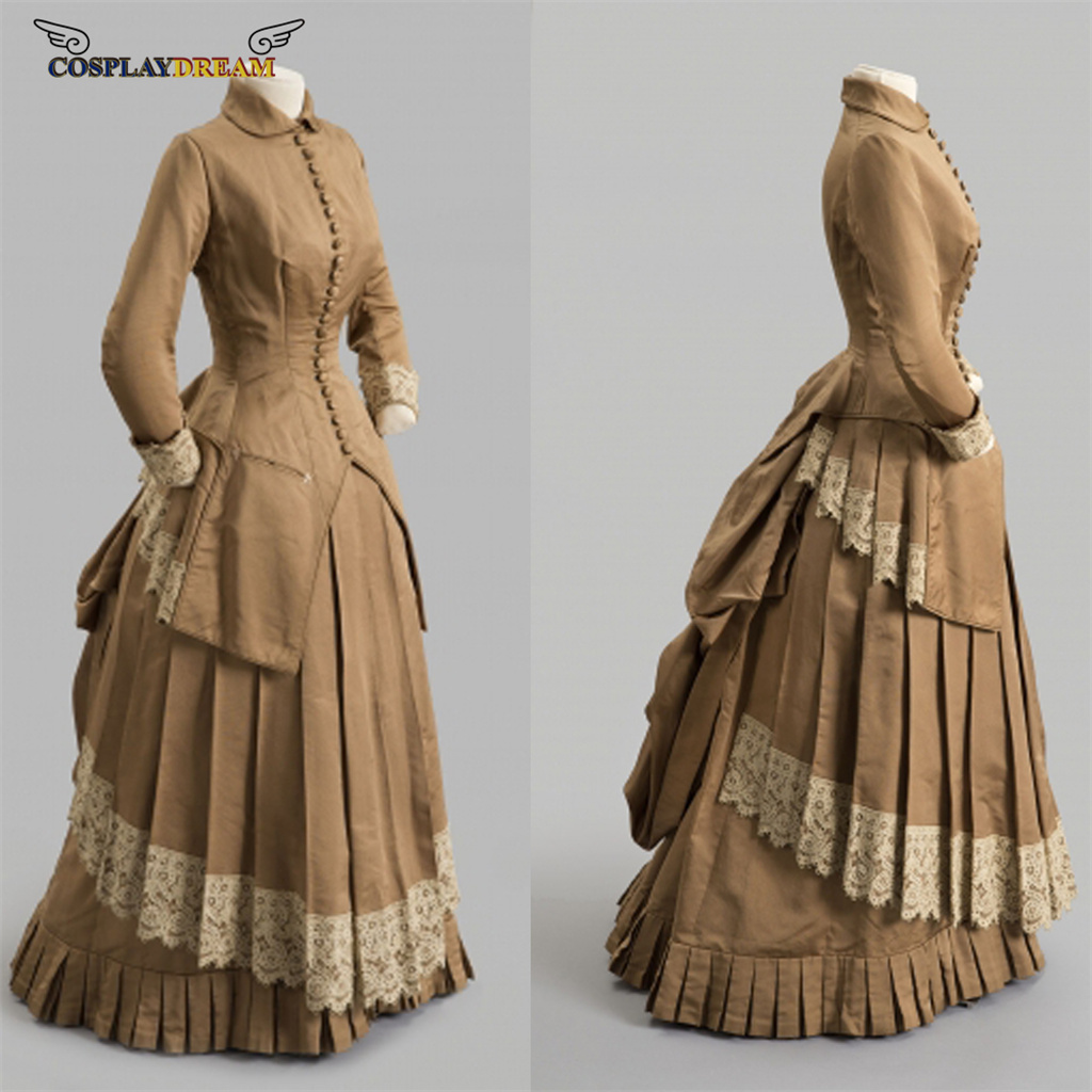 19세기 패션 드레스 빅토리아 시대 버슬 볼 가운 드레 - Vintage Fashion Women Dresses 리뷰 및 가격