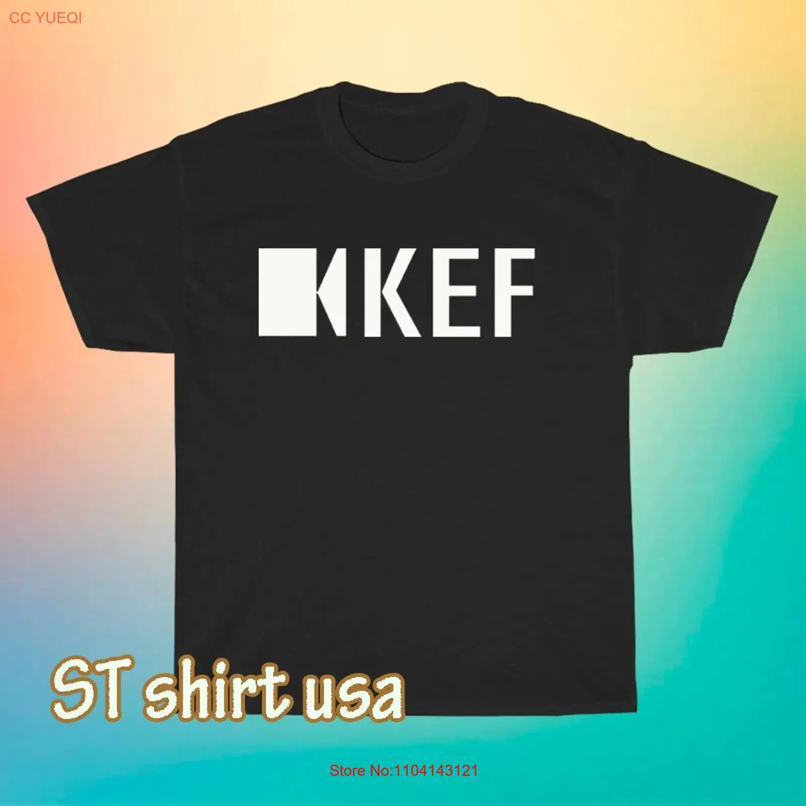 새로운 KEF 서브우퍼 스피커 로고 티셔츠 재미있는 사 - Vintage Fashion Logos 리뷰 및 가격