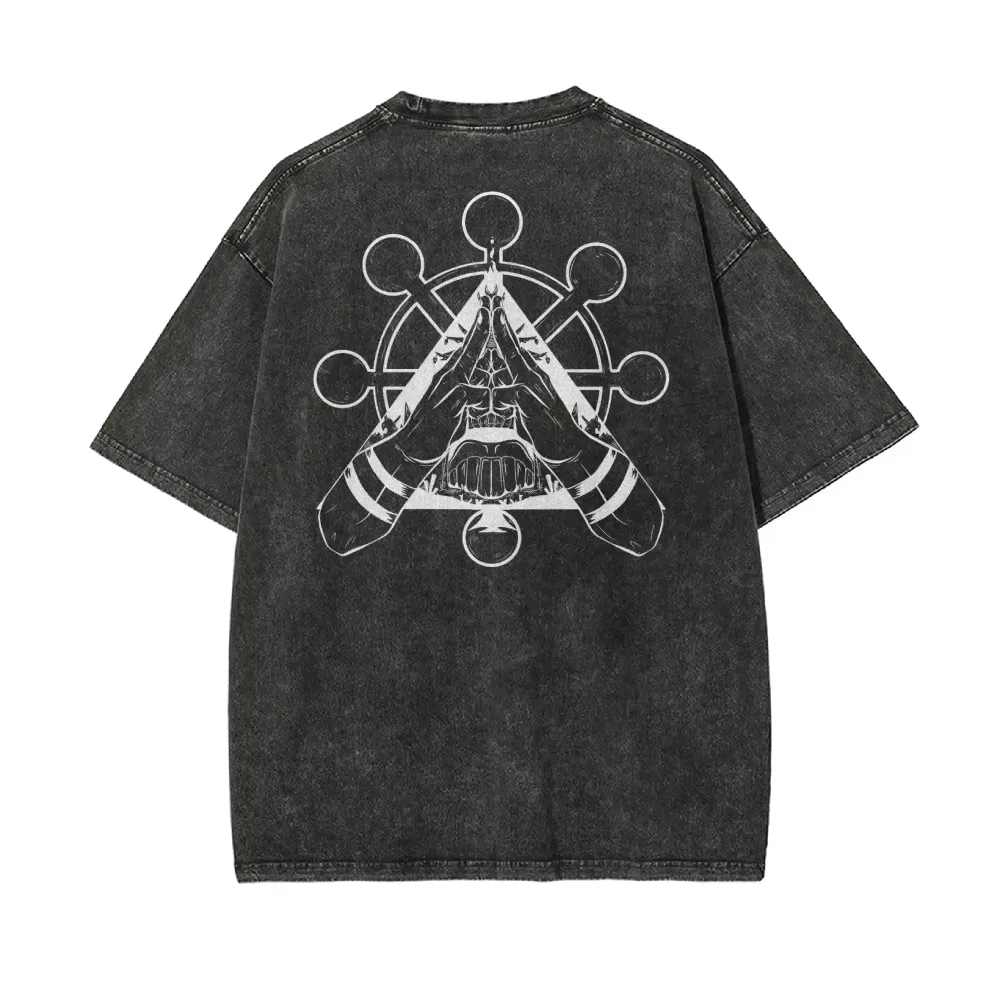 티셔츠 남성용 휠 빈티지 애시드 워시 스트리트웨어 레트 - Vintage Fashion Wheel 리뷰 및 가격