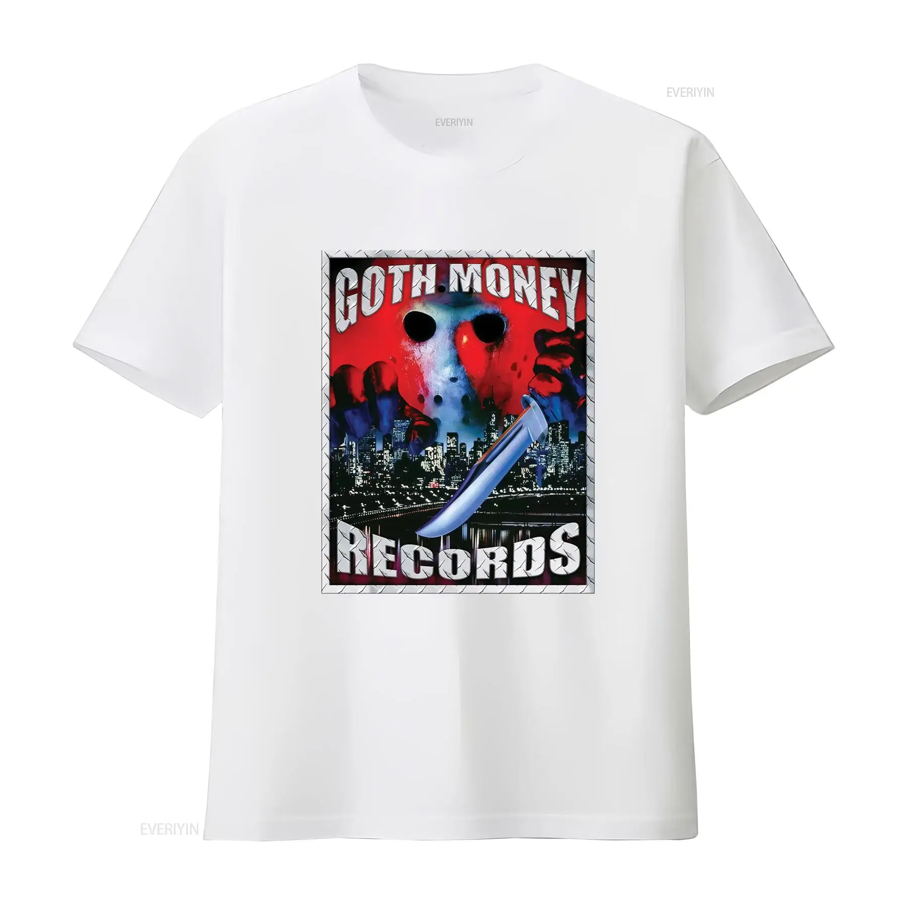 Goth Money Records 제이슨 로고 티셔츠  - Vintage Fashion Logos 리뷰 및 가격