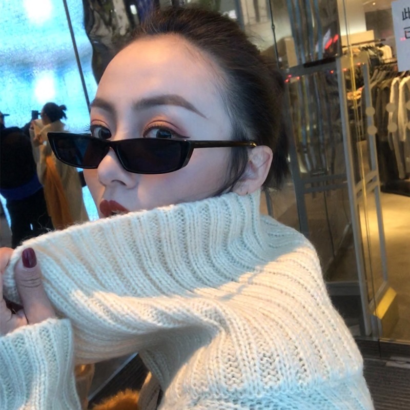 작은 직사각형 선글라스 패션 여성 레트로 작은 프레임  - Vintage Fashion Images 리뷰 및 가격