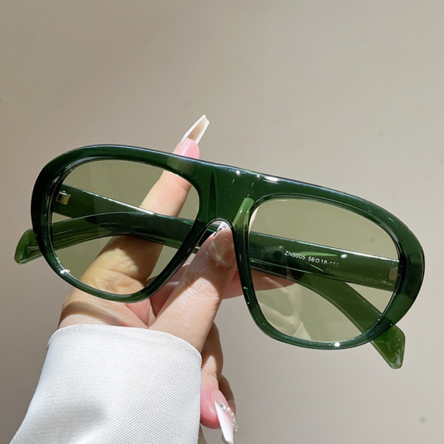 새로운 오버사이즈 파일럿 선글라스 여성 남성 빈티지 브 - Vintage Fashion Images 리뷰 및 가격