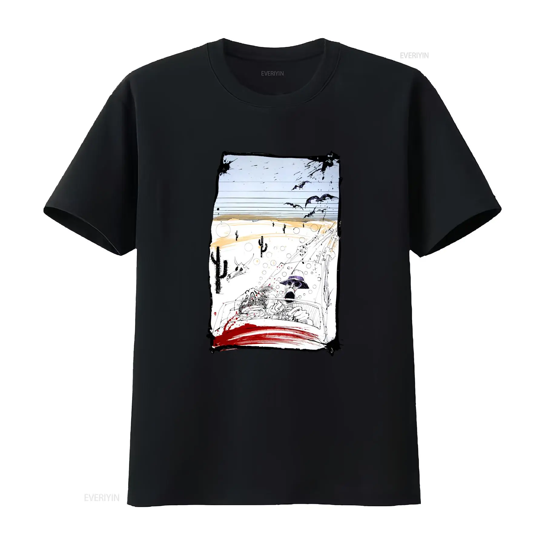 Maglietta Artistica Fear And L - Vintage Vegas Fashion 리뷰 및 가격