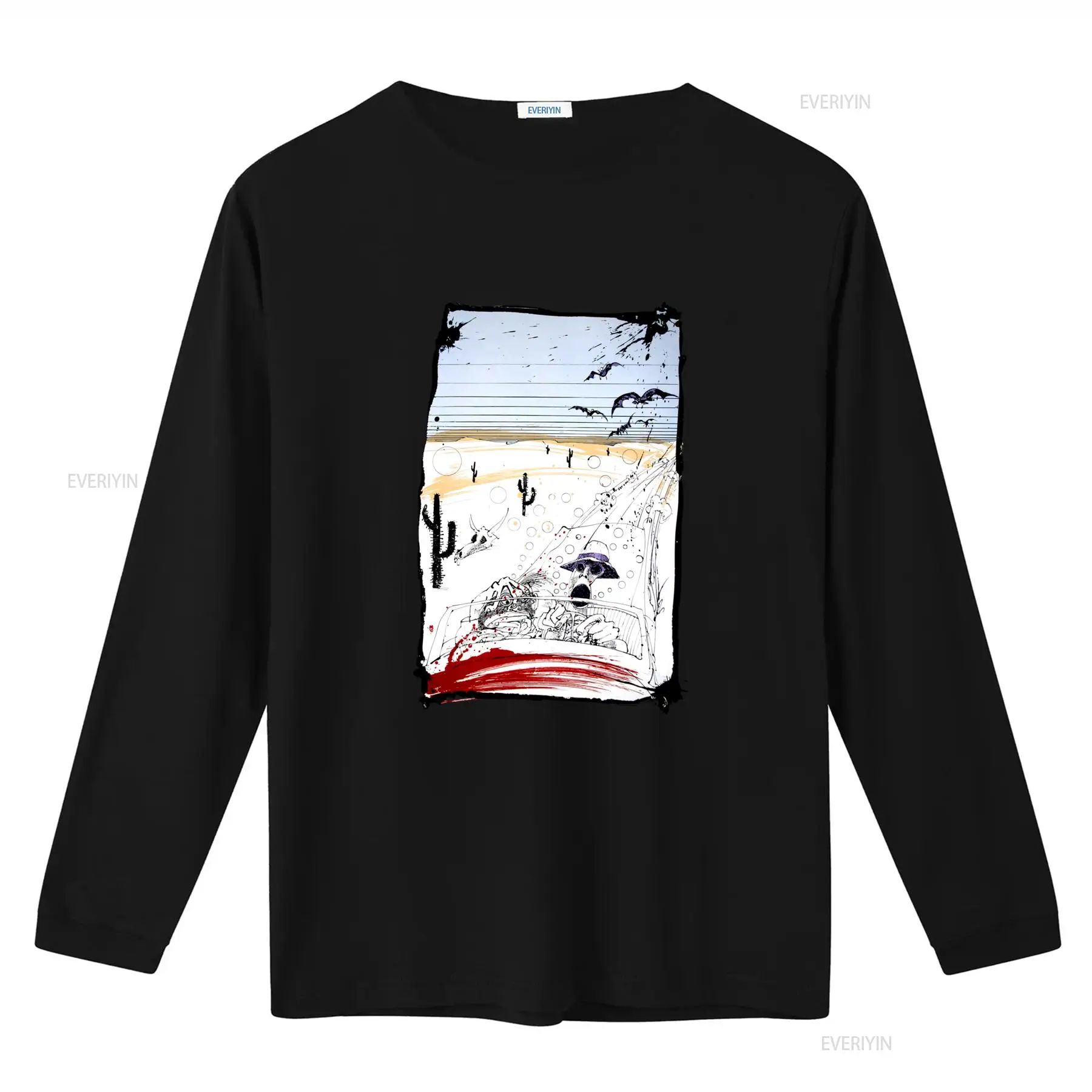 Maglietta Artistica Fear And L - Vintage Vegas Fashion 리뷰 및 가격