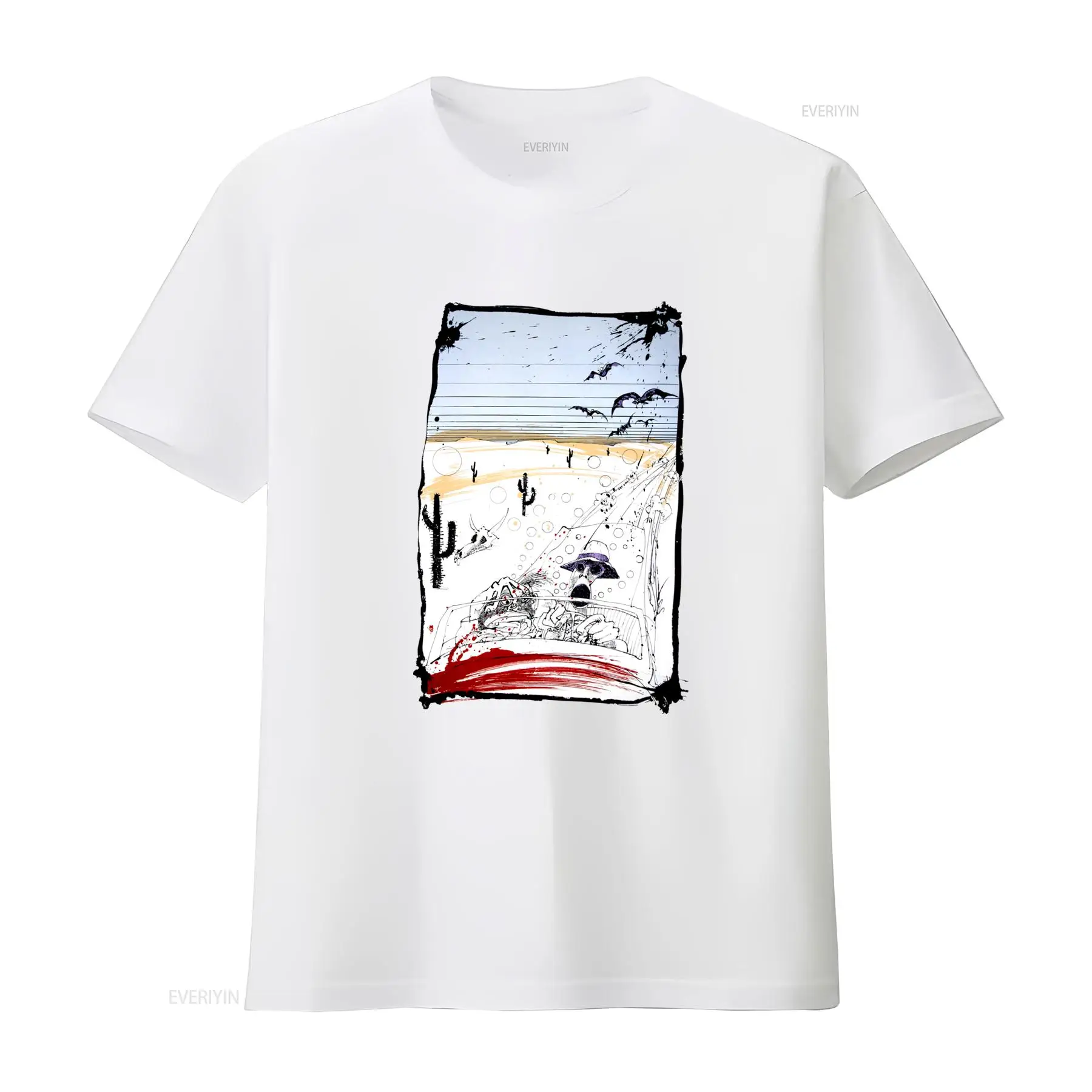Maglietta Artistica Fear And L - Vintage Vegas Fashion 리뷰 및 가격